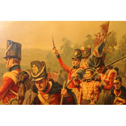 851 - After ROBERT ALEXANDER HILLINGFORD (1828-1904) Wellington at Waterloo 1815, print, 51cm x 82cm, fram... 