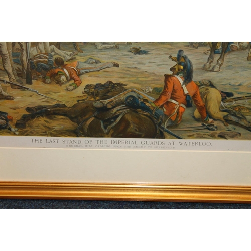 853 - After ROBERT ALEXANDER HILLINGFORD (1828-1904) The Last Stand of the Imperial Guards at Waterloo, pr... 