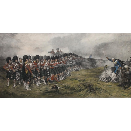 854 - Goupil and Co after ROBERT GIBB The Thin Red Line of Balaclava, print published by Archibald Ramsden... 