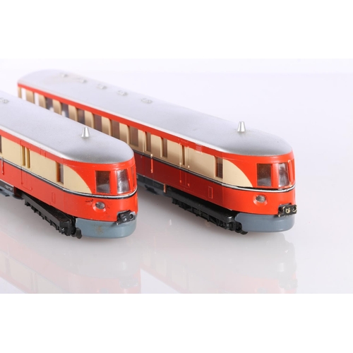 204 - Gutzold OO gauge model railway G14 Teiliger Schnelltriebwagen boxed and Piko (Eisenbahn-Modellbau Zw... 