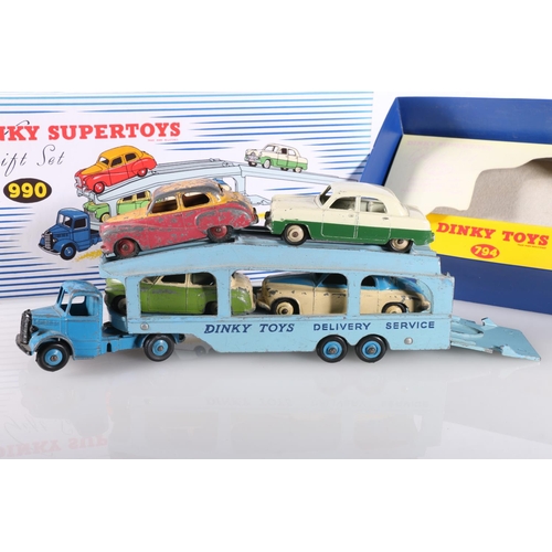 221 - Dinky Supertoys 972 20-ton lorry mounted crane Coles, boxed, 14C Coventry Climax Fork Lift Truck box... 