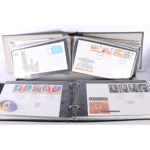 518 - Five albums of GB first day covers FDC, approximately 280 in total spanning 1965-1992.