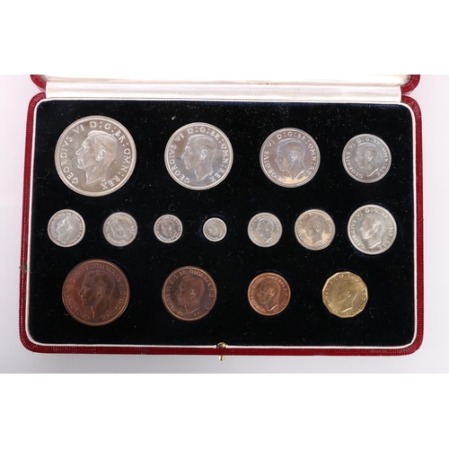 651 - UNITED KINGDOM King George VI (1936-1952) fifteen coin specimen set 1937 in Royal Mint issue case.