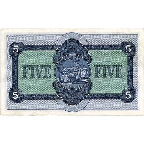 682 - THE BRITISH LINEN BANK five pound £5 banknote  20th October 1962, Anderson, E/12 637910, ... 