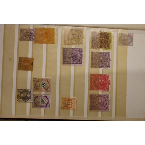 516 - Stamp collection held across multiple albums, 19th and 20th century used, countries including MALAYA... 