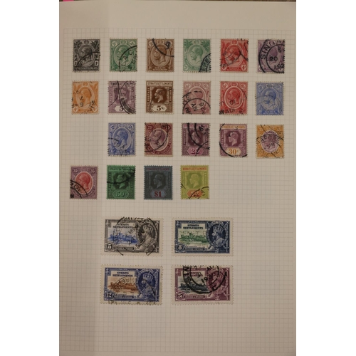 516 - Stamp collection held across multiple albums, 19th and 20th century used, countries including MALAYA... 