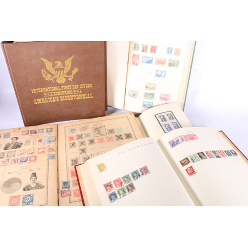 520 - Stamp collection held across five albums including an album of USA International First Day Covers Ho... 