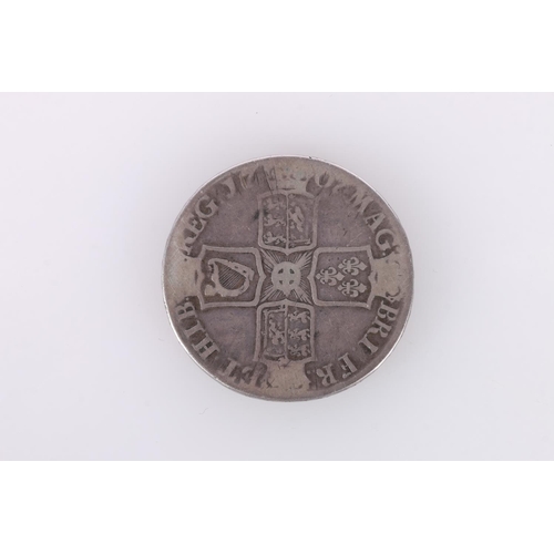 660 - UNITED KINGDOM Queen Anne (1702-1714) silver crown 1707 Septimo, post union reverse, E below bust fo... 