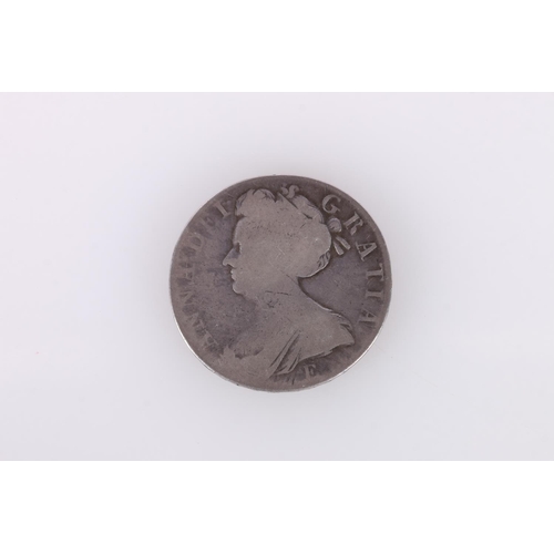 660 - UNITED KINGDOM Queen Anne (1702-1714) silver crown 1707 Septimo, post union reverse, E below bust fo... 