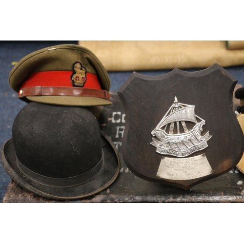 791 - Military hats belonging to Brigadier Cornelius Joseph Tobin CBE of the 3rd/2nd Punjab Regiment India... 