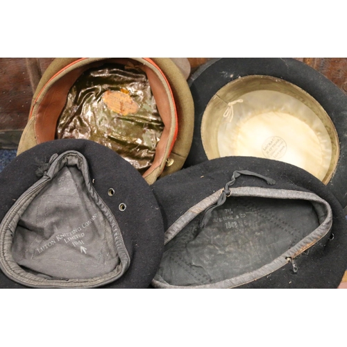 791 - Military hats belonging to Brigadier Cornelius Joseph Tobin CBE of the 3rd/2nd Punjab Regiment India... 