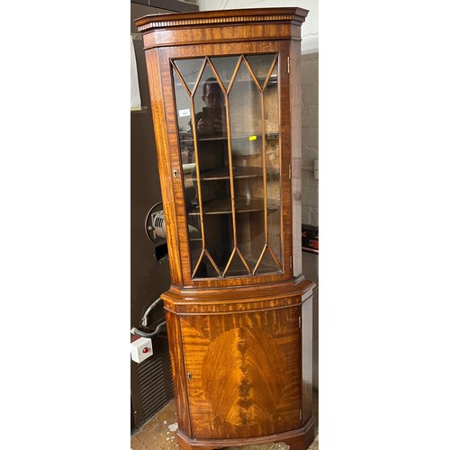 494 - Mahogany corner cabinet