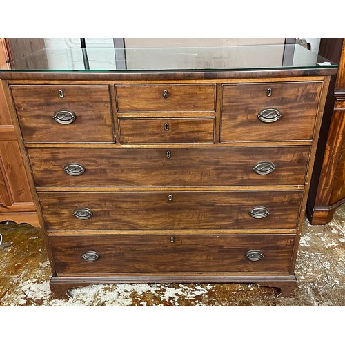 496 - Victorian mahogany chest of drawers