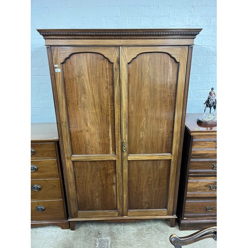 506 - Mahogany double door wardrobe