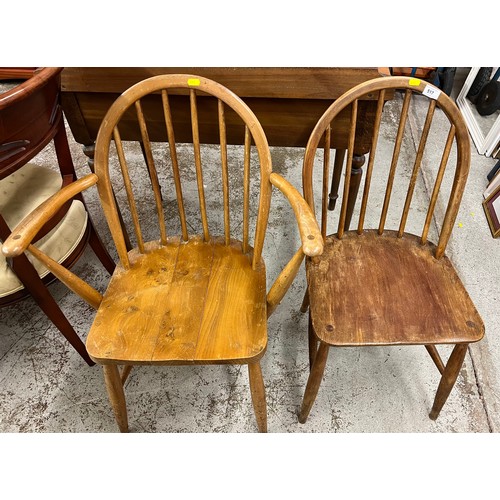 517 - Ercol carver chair & matching chair