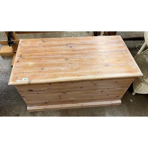 530 - Bleached pine blanket box