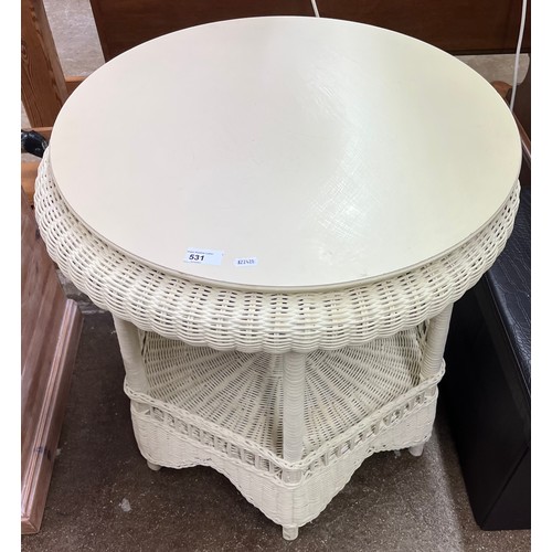 531 - Circular woven window table