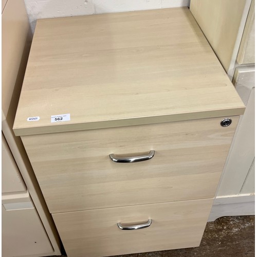 562 - Two drawer  filing cabinet