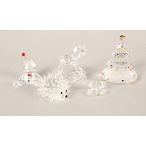 150 - Quantity of Swarovski to include hedgehog, Christmas tree, rocking horse, etc (5).