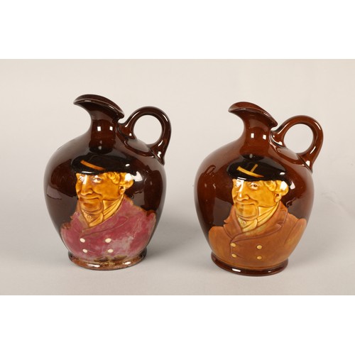 152 - Two Royal Doulton stone ware whisky jugs (2).