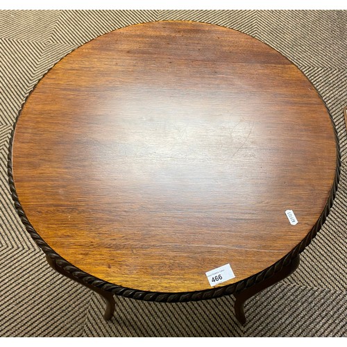 466 - Mahogany circular window table