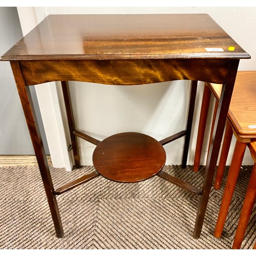 464 - Small mahogany side table