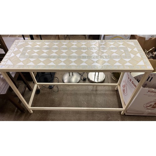 568 - Tile top hall table