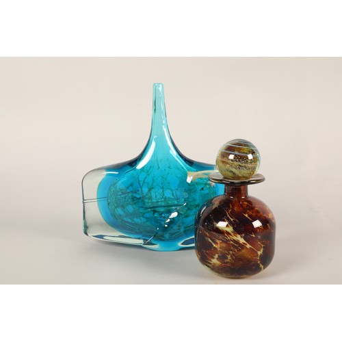 156 - Mdina glass decanter & vase (2).