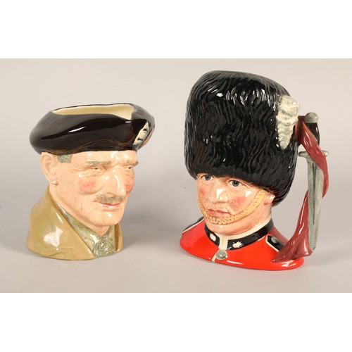 158 - Two Royal Doulton figures, 'Monty' and 'The Guardsman'.