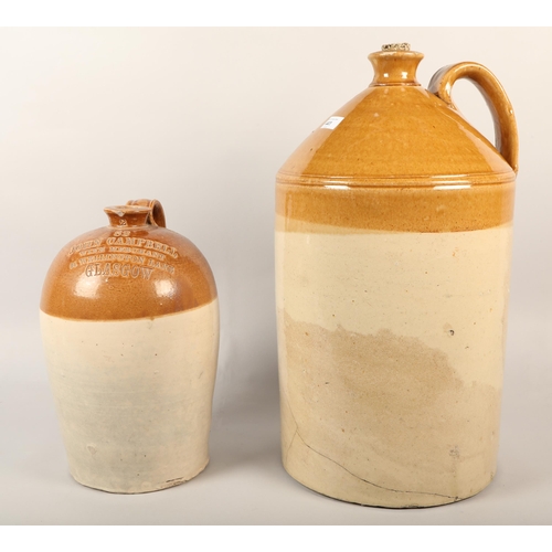 441 - Two large stone ware flagons