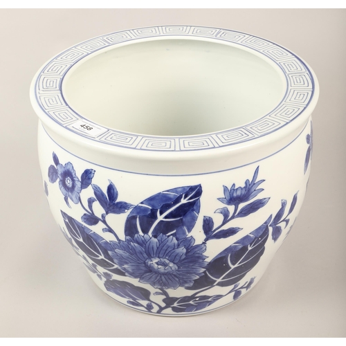 458 - Blue & white planter