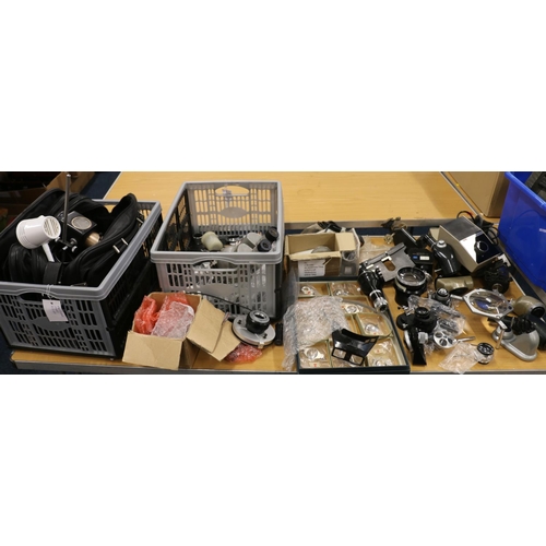 396 - Olympus of Tokyo binocular microscope head serial number 252369. Vickers AE1 Image Splitting Eyepiec... 