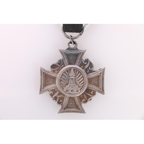 872 - German WWI Prussia Lighthouse Kyffhauser Land Forces Veteran Association Cross. 