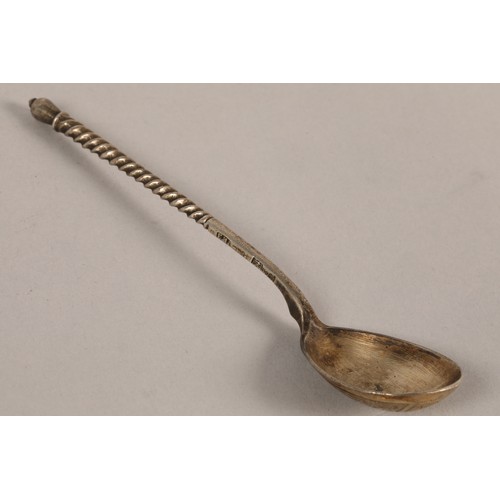 133 - Russian silver spoon.