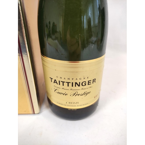 17B - Taittinger Brut Champagne Cuvee Prestige 75cl 12%. Complete with box.