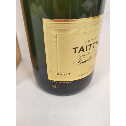 17B - Taittinger Brut Champagne Cuvee Prestige 75cl 12%. Complete with box.