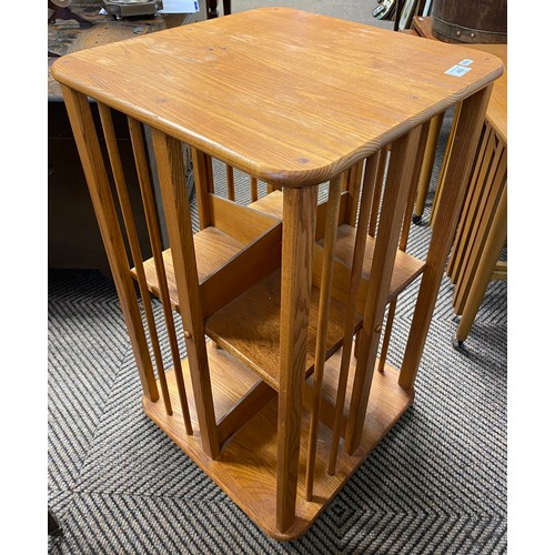 469 - Oak revolving bookcase