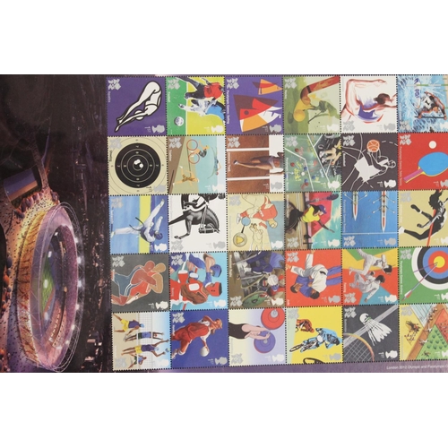 544 - Blue ring binder album of GREAT BRITAIN GB mint stamps including The Sports of London 2012 sheet, sh... 