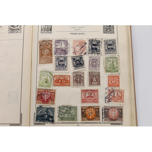 553 - Stamp collection held across for albums to include used 19th and 20th century stamps. 