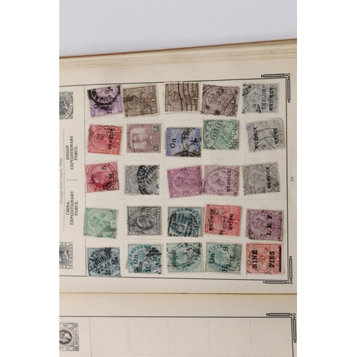 553 - Stamp collection held across for albums to include used 19th and 20th century stamps. 