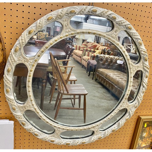 399 - Two ornate wall mirrors.