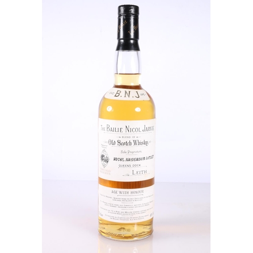 313 - BAILIE NICOL JARVIE BNJ very old reserve blended Scotch whisky, sole proprietors Nicol Anderson &... 