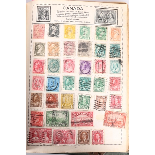 531 - Stamp collection held in two albums, the Movaleaf Illustrated Stamp Album with 19th century and 20th... 