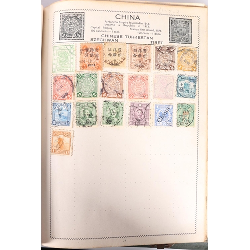 531 - Stamp collection held in two albums, the Movaleaf Illustrated Stamp Album with 19th century and 20th... 