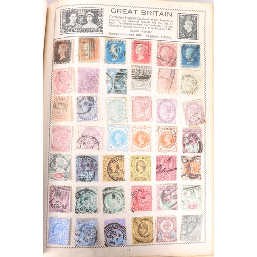 531 - Stamp collection held in two albums, the Movaleaf Illustrated Stamp Album with 19th century and 20th... 