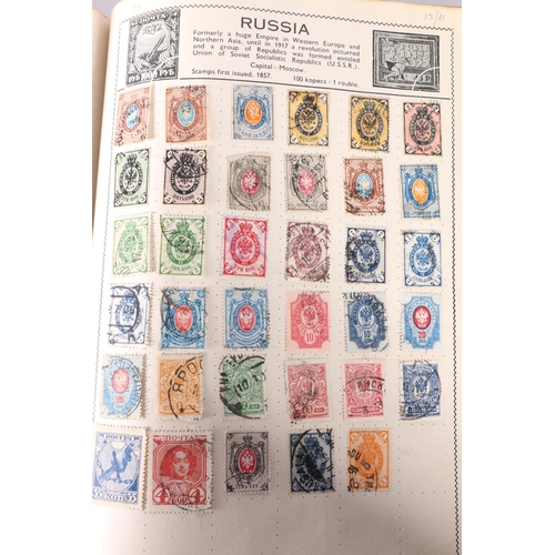 531 - Stamp collection held in two albums, the Movaleaf Illustrated Stamp Album with 19th century and 20th... 