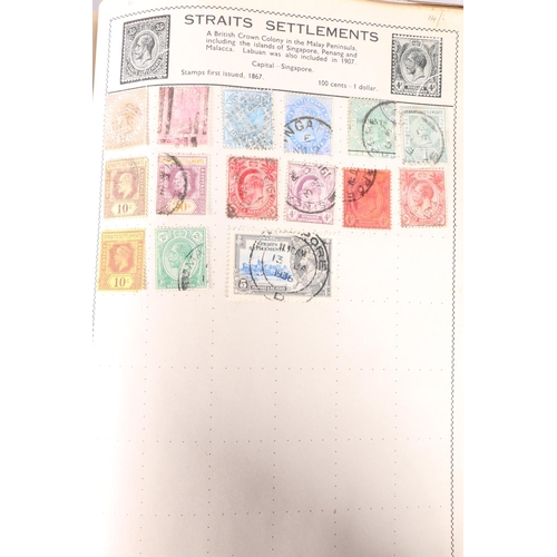 531 - Stamp collection held in two albums, the Movaleaf Illustrated Stamp Album with 19th century and 20th... 