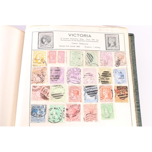 531 - Stamp collection held in two albums, the Movaleaf Illustrated Stamp Album with 19th century and 20th... 