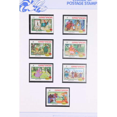 542 - Stamp collection held in multiple albums including an album of CHRISTMAS ISLAND mint stamps, a Disne... 