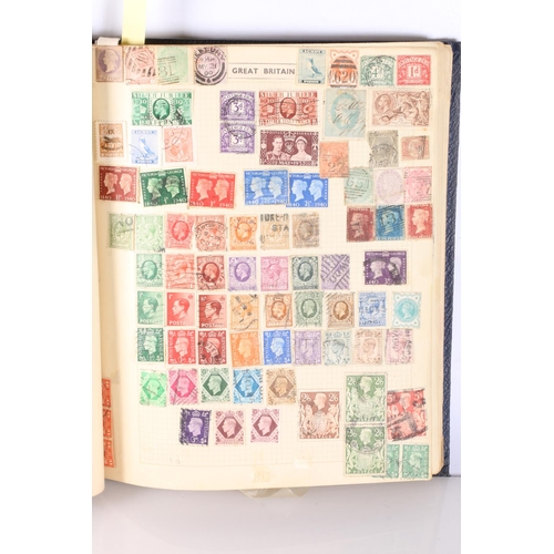 547 - Stamp collection held in one box across multiple albums including one album of used 19th and 20th ce... 